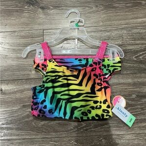 NWT Kids Colorful Zebra Print Swim